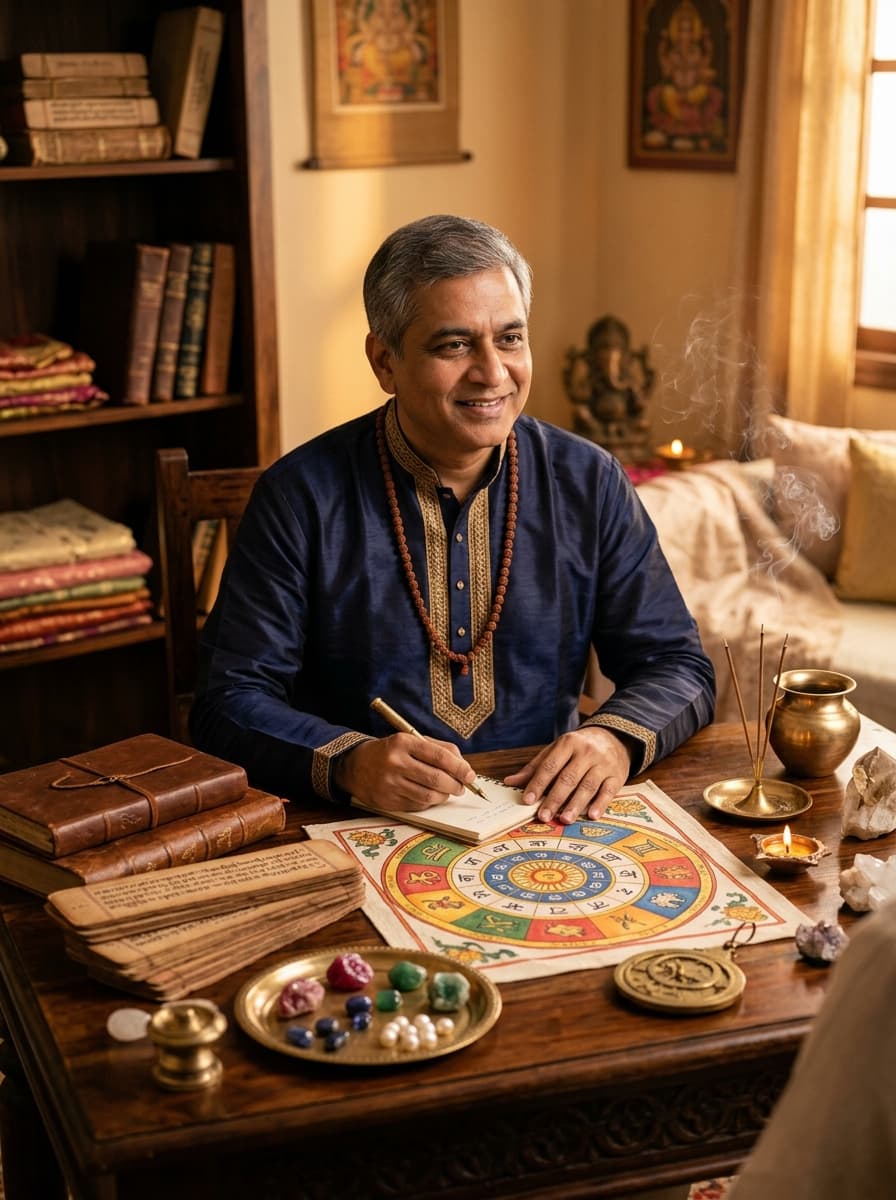 Experienced astrologer providing personalized Vedic astrology consultation
